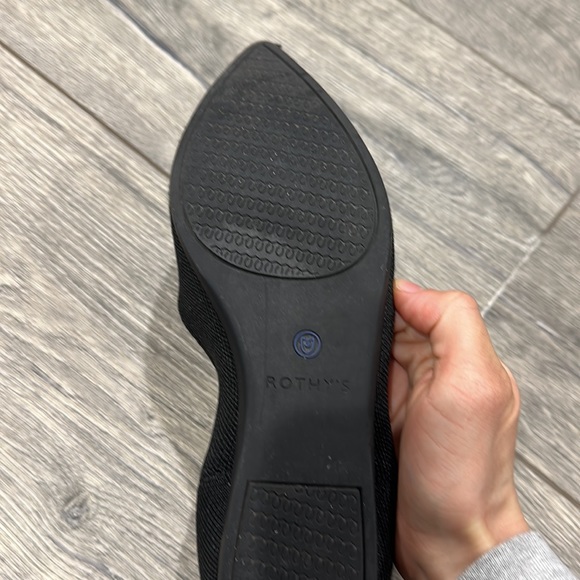 • Rothy’s • The Point Ballet Washable Flats Solid Black Womens 7.5 - Picture 8 of 8